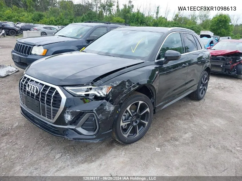 2024 Audi Q3 VIN: WA1EECF3XR1098613 Lot: 12039317