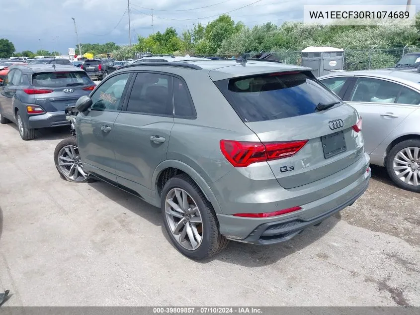 2024 Audi Q3 Premium Plus S Line 45 VIN: WA1EECF30R1074689 Lot: 39809857