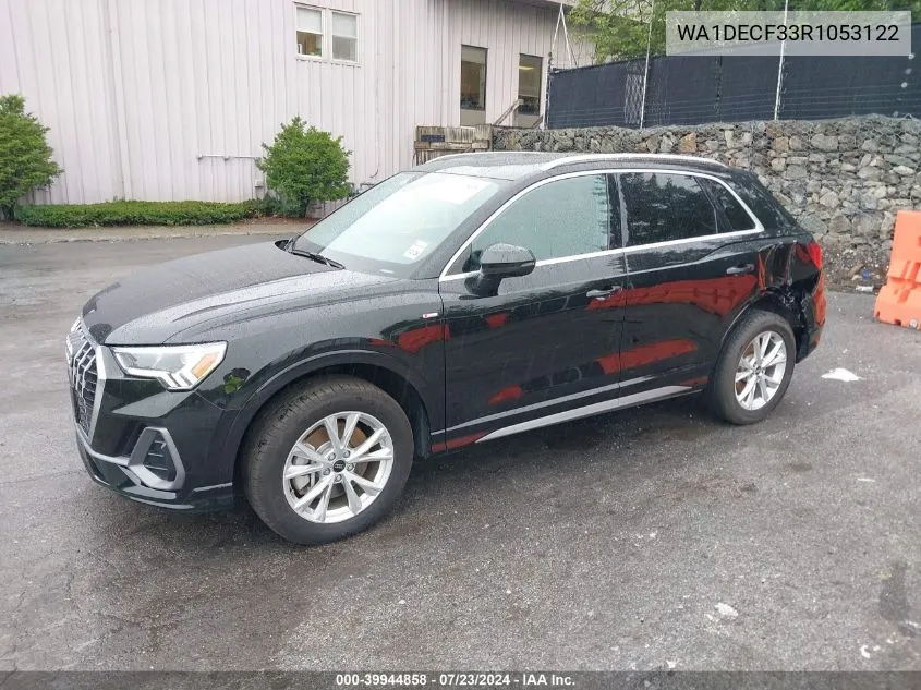 2024 Audi Q3 Premium 45 Tfsi S Line Quattro Tiptronic VIN: WA1DECF33R1053122 Lot: 39944858