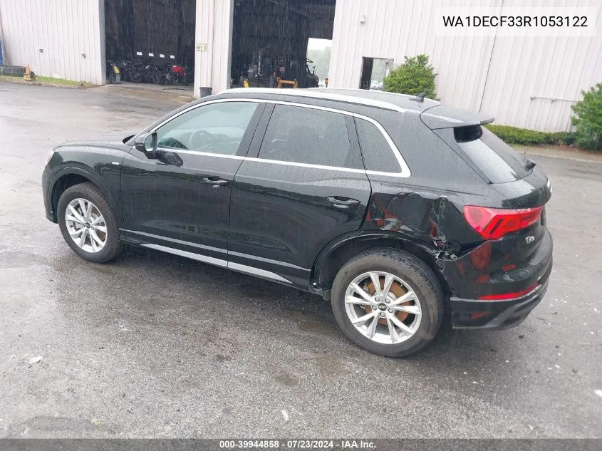 2024 Audi Q3 Premium 45 Tfsi S Line Quattro Tiptronic VIN: WA1DECF33R1053122 Lot: 39944858