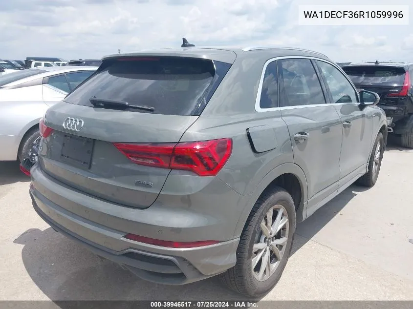 2024 Audi Q3 Premium S Line 45 VIN: WA1DECF36R1059996 Lot: 39946517