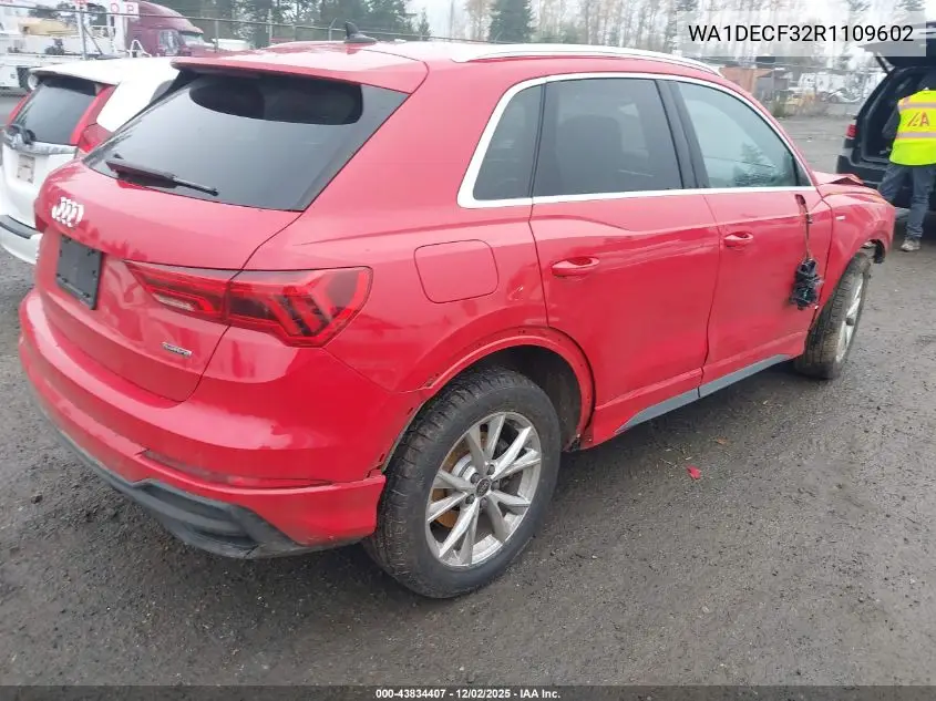 WA1DECF32R1109602 2024 Audi Q3 Premium 45 Tfsi S Line Quattro Tiptronic