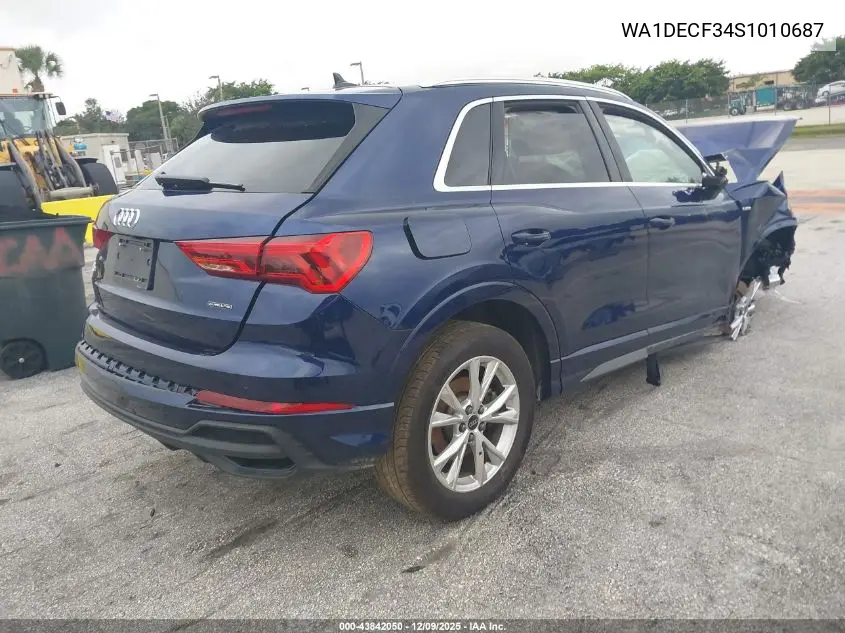 WA1DECF34S1010687 2025 Audi Q3 Premium 45 Tfsi S Line Quattro Tiptronic