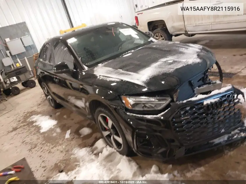 WA15AAFY8R2115916 2024 Audi Q5 Sportback Premium Plus 45 Tfsi S Line Quattro S Tronic
