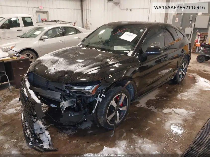 WA15AAFY8R2115916 2024 Audi Q5 Sportback Premium Plus 45 Tfsi S Line Quattro S Tronic
