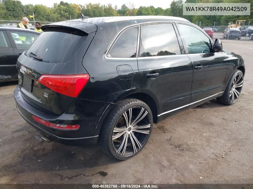 2009 Audi Q5 3.2 Premium VIN: WA1KK78R49A042509 Lot: 40382768