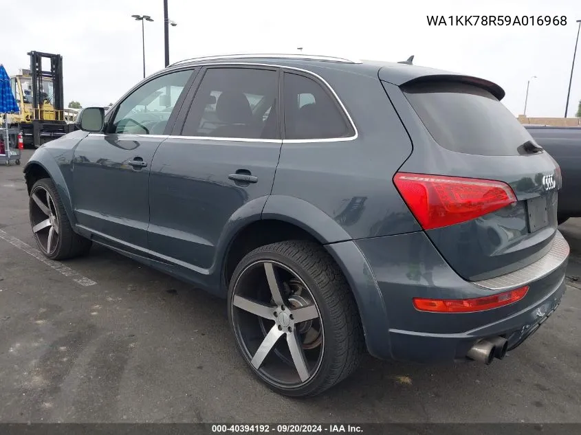 2009 Audi Q5 3.2 Premium VIN: WA1KK78R59A016968 Lot: 40394192