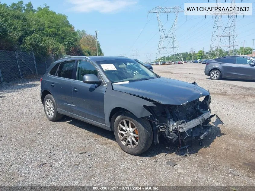 2010 Audi Q5 3.2 Premium VIN: WA1CKAFP9AA043632 Lot: 39878217