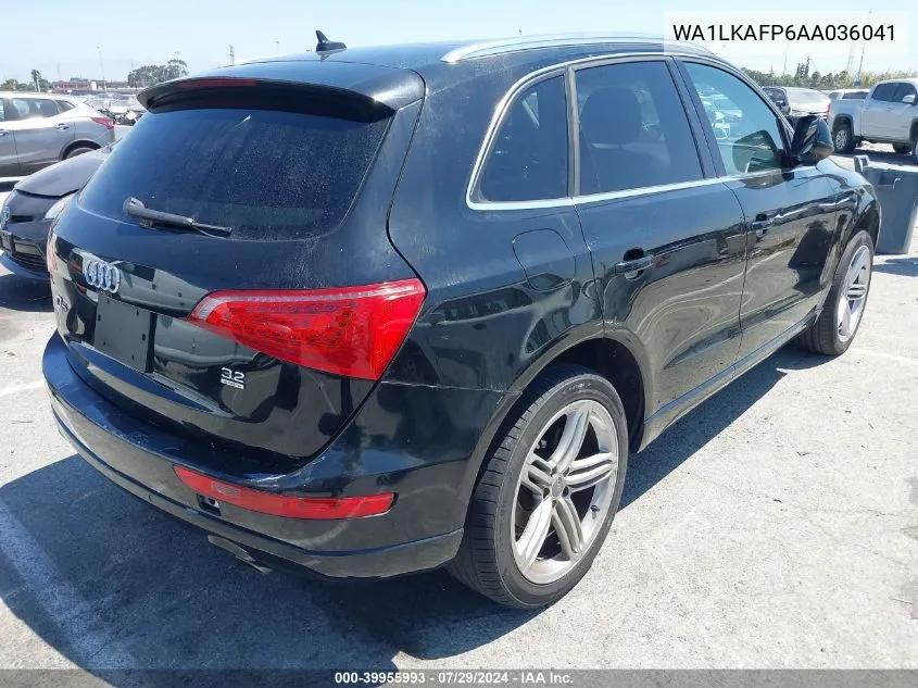 2010 Audi Q5 3.2 Premium VIN: WA1LKAFP6AA036041 Lot: 39955993