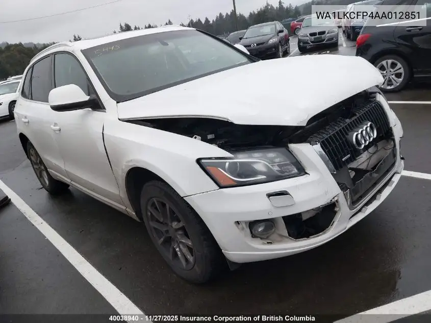 WA1LKCFP4AA012851 2010 Audi Q5 Premium Plus