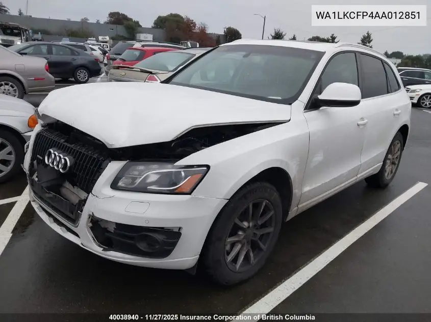 WA1LKCFP4AA012851 2010 Audi Q5 Premium Plus