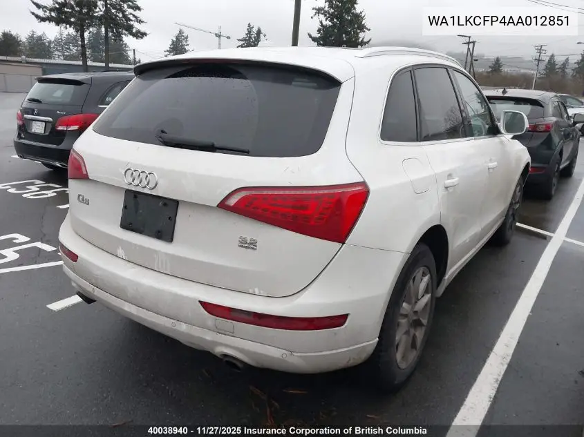 WA1LKCFP4AA012851 2010 Audi Q5 Premium Plus