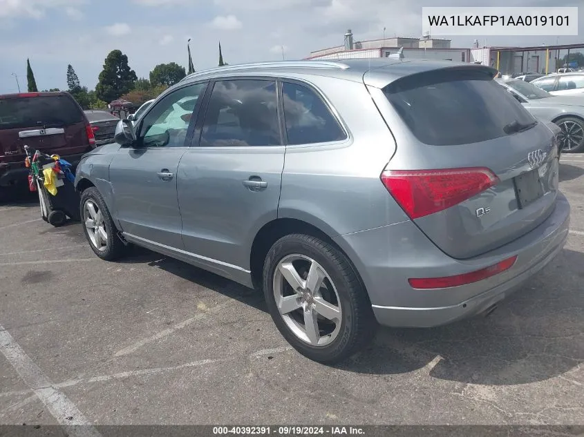 2010 Audi Q5 3.2 Premium VIN: WA1LKAFP1AA019101 Lot: 40392391