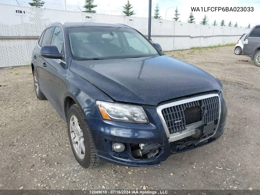 2011 Audi Q5 VIN: WA1LFCFP6BA023033 Lot: 12049010