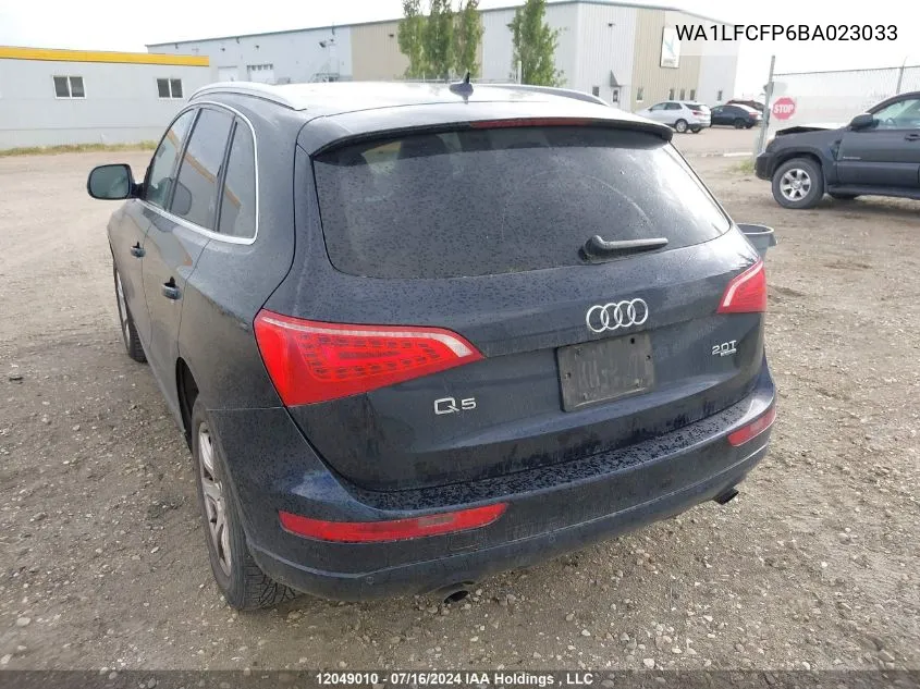 2011 Audi Q5 VIN: WA1LFCFP6BA023033 Lot: 12049010