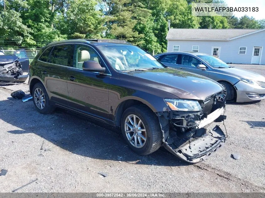 WA1LFAFP3BA033183 2011 Audi Q5 2.0T Premium