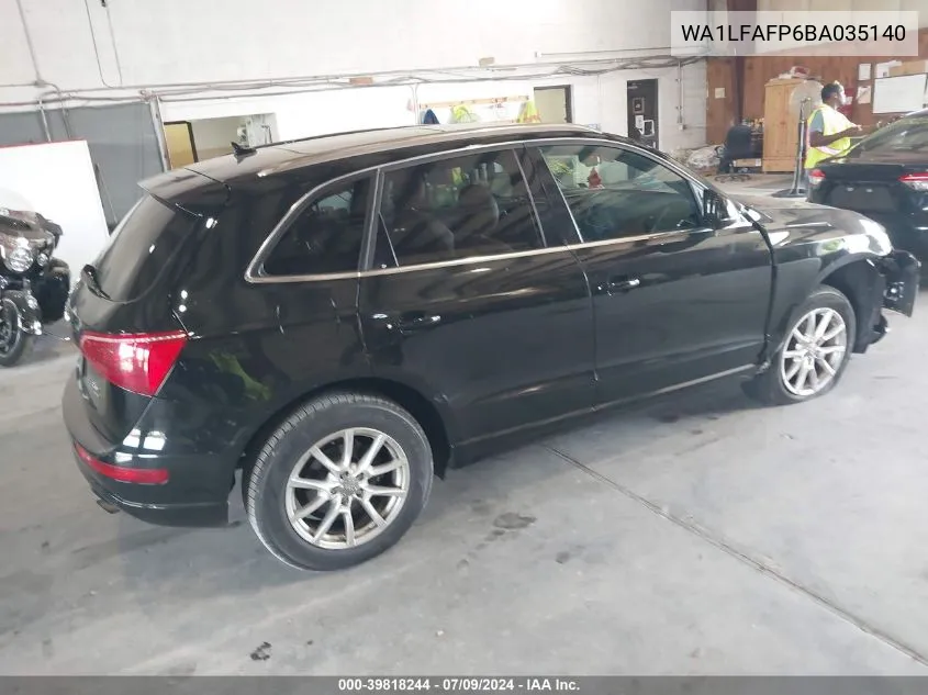 WA1LFAFP6BA035140 2011 Audi Q5 2.0T Premium