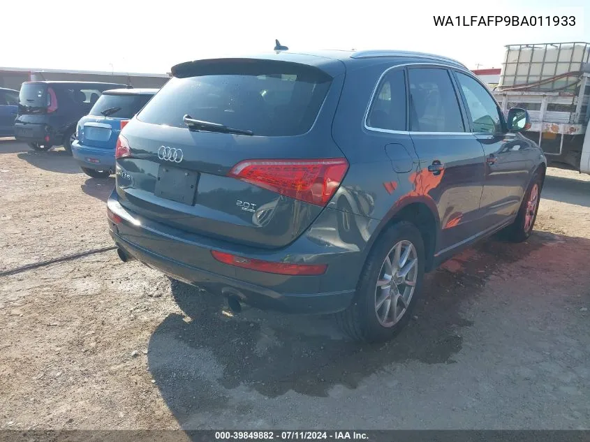 WA1LFAFP9BA011933 2011 Audi Q5 2.0T Premium