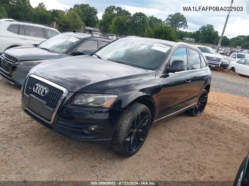 2011 Audi Q5 Premium Plus VIN: WA1LFAFP0BA022903 Lot: 39909802