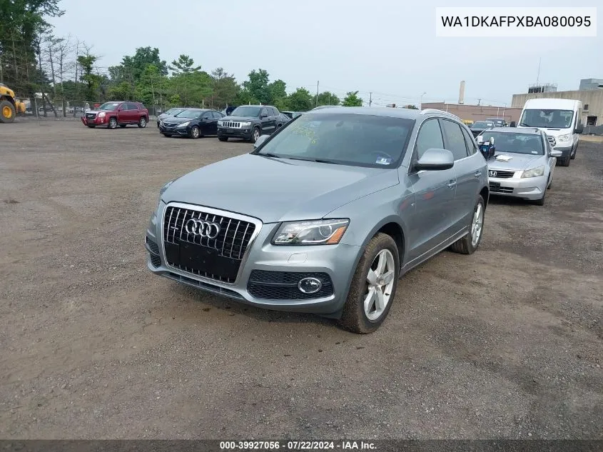 2011 Audi Q5 3.2 Premium Plus VIN: WA1DKAFPXBA080095 Lot: 39927056