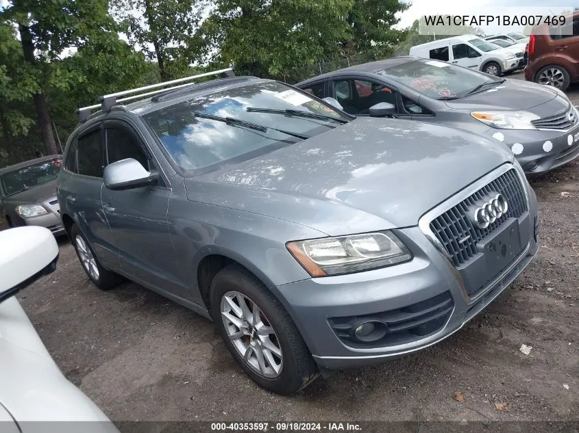 2011 Audi Q5 2.0T Premium VIN: WA1CFAFP1BA007469 Lot: 40353597