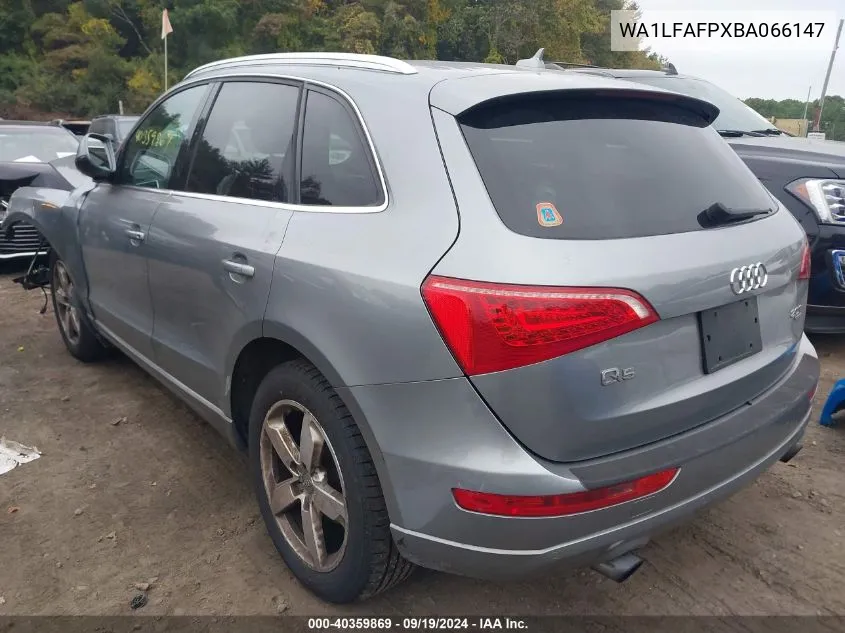 2011 Audi Q5 2.0T Premium VIN: WA1LFAFPXBA066147 Lot: 40359869