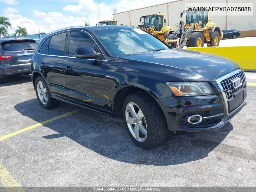 2011 Audi Q5 3.2 Premium Plus VIN: WA1DKAFPXBA075088 Lot: 40368450