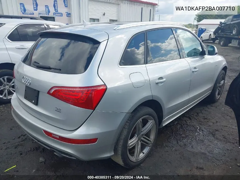 2011 Audi Q5 3.2 Premium Plus VIN: WA1DKAFP2BA007710 Lot: 40385311