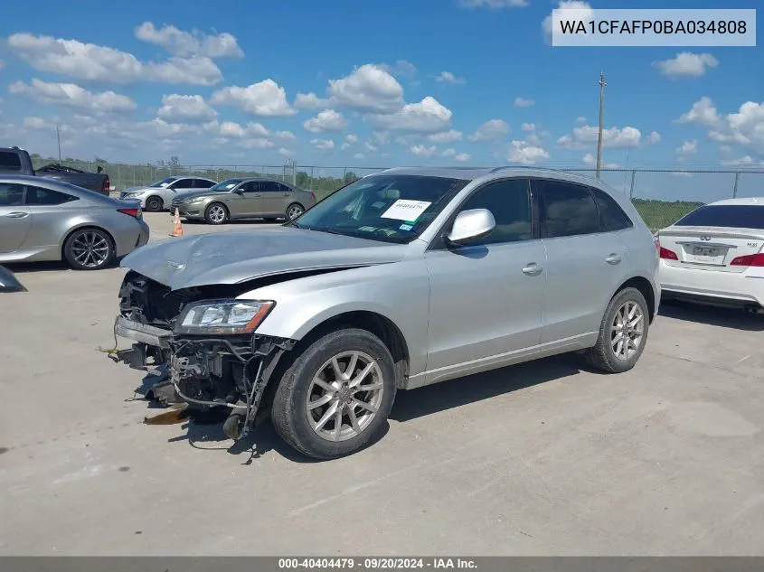 WA1CFAFP0BA034808 2011 Audi Q5 2.0T Premium