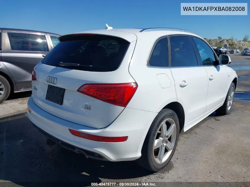 WA1DKAFPXBA082008 2011 Audi Q5 3.2 Premium Plus