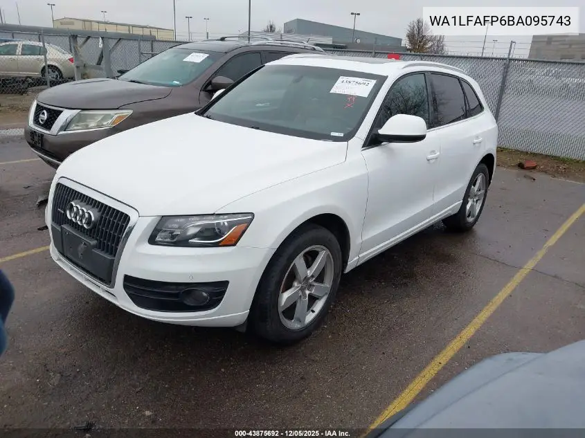 WA1LFAFP6BA095743 2011 Audi Q5 2.0T Premium