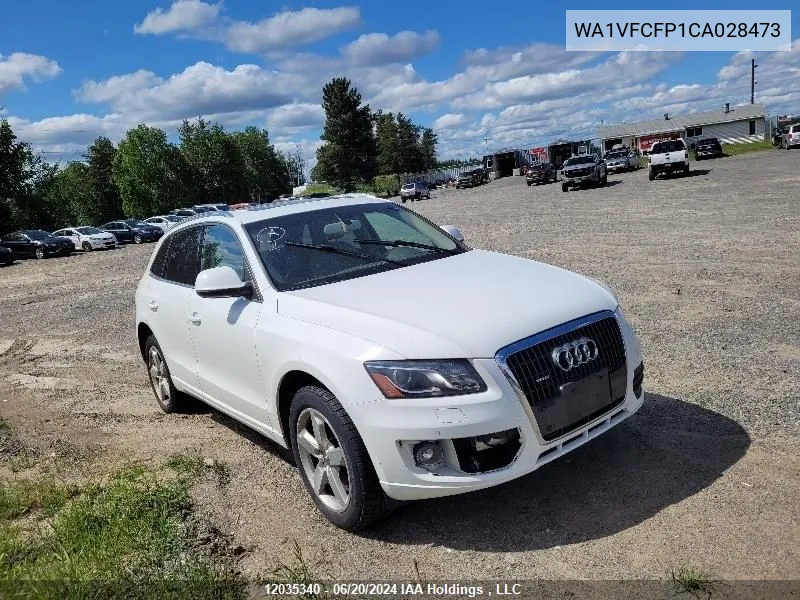 2012 Audi Q5 Prestige VIN: WA1VFCFP1CA028473 Lot: 12035340