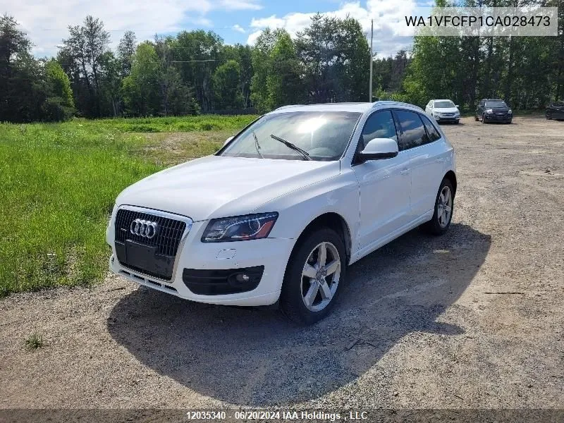 2012 Audi Q5 Prestige VIN: WA1VFCFP1CA028473 Lot: 12035340