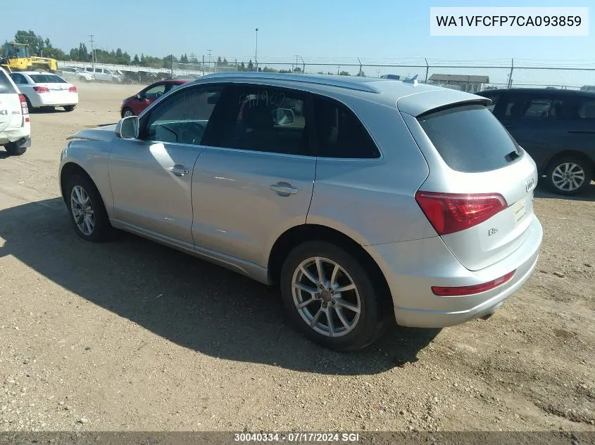 2012 Audi Q5 Prestige VIN: WA1VFCFP7CA093859 Lot: 30040334