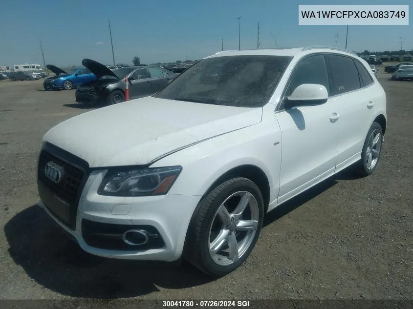 2012 Audi Q5 Prestige VIN: WA1WFCFPXCA083749 Lot: 30041780