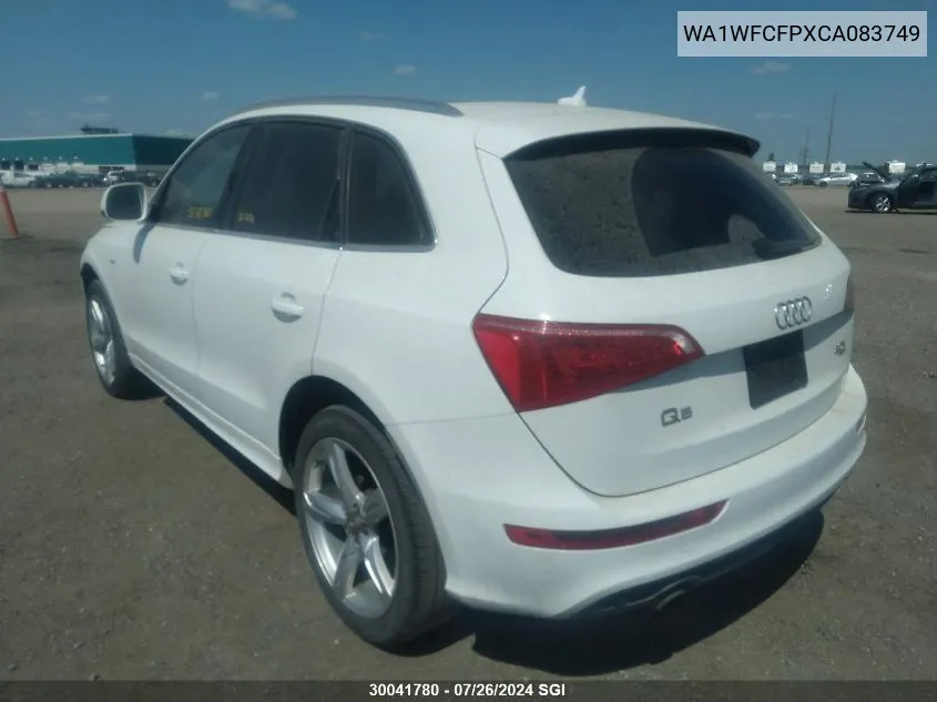 2012 Audi Q5 Prestige VIN: WA1WFCFPXCA083749 Lot: 30041780