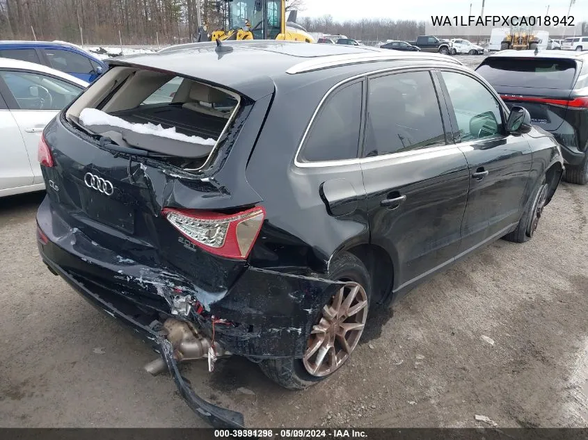 WA1LFAFPXCA018942 2012 Audi Q5 2.0T Premium