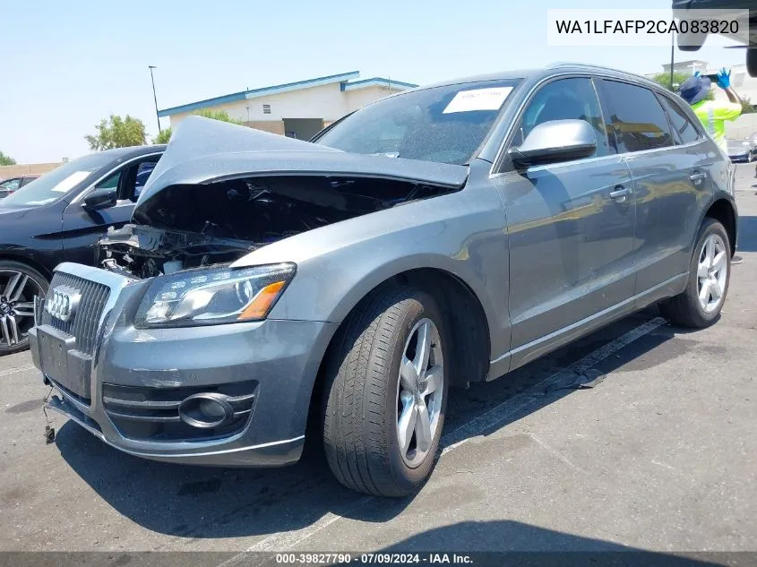 2012 Audi Q5 2.0T Premium VIN: WA1LFAFP2CA083820 Lot: 39827790