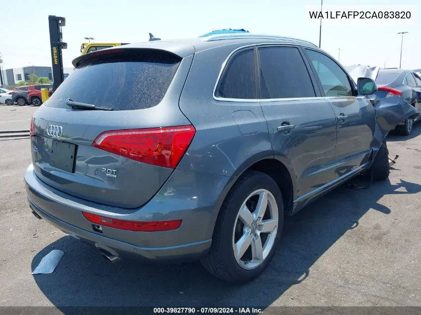 2012 Audi Q5 2.0T Premium VIN: WA1LFAFP2CA083820 Lot: 39827790