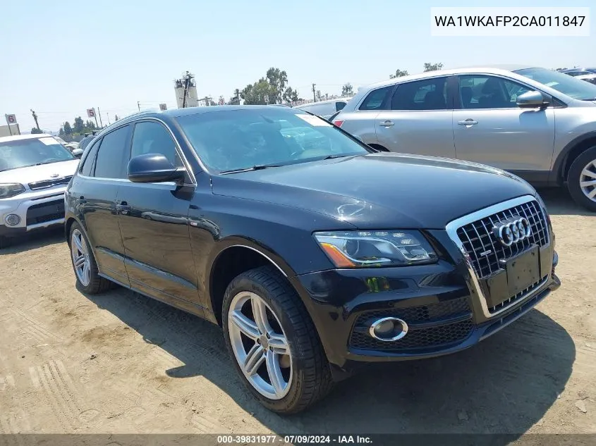 2012 Audi Q5 3.2 Premium VIN: WA1WKAFP2CA011847 Lot: 39831977