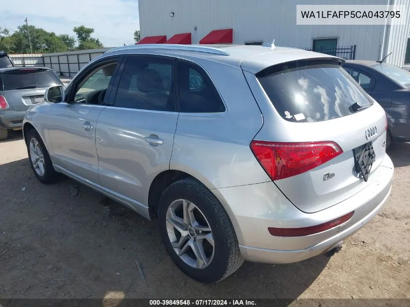 2012 Audi Q5 2.0T Premium VIN: WA1LFAFP5CA043795 Lot: 39849548