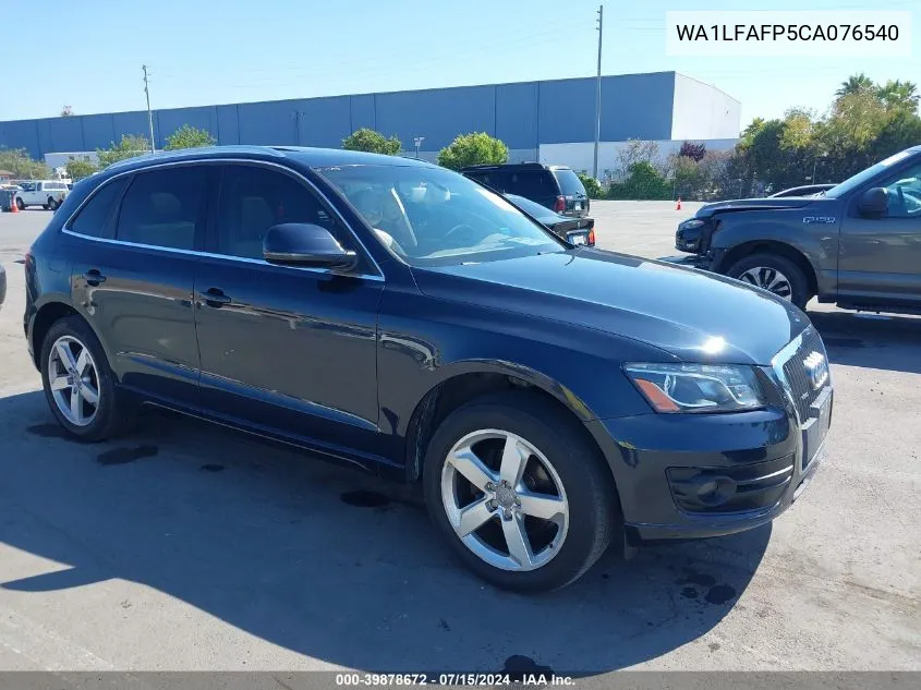 2012 Audi Q5 2.0T Premium VIN: WA1LFAFP5CA076540 Lot: 39878672