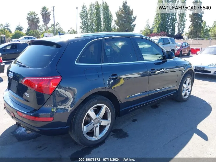 2012 Audi Q5 2.0T Premium VIN: WA1LFAFP5CA076540 Lot: 39878672