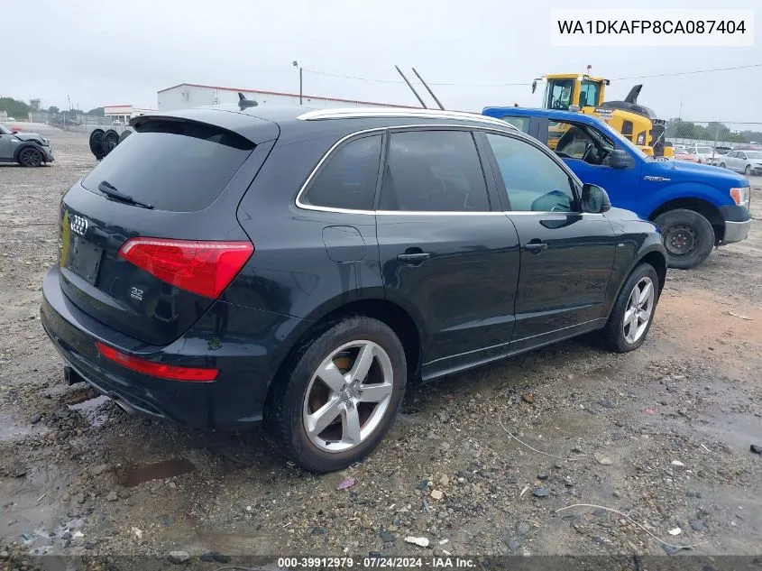 2012 Audi Q5 3.2 Premium Plus VIN: WA1DKAFP8CA087404 Lot: 39912979