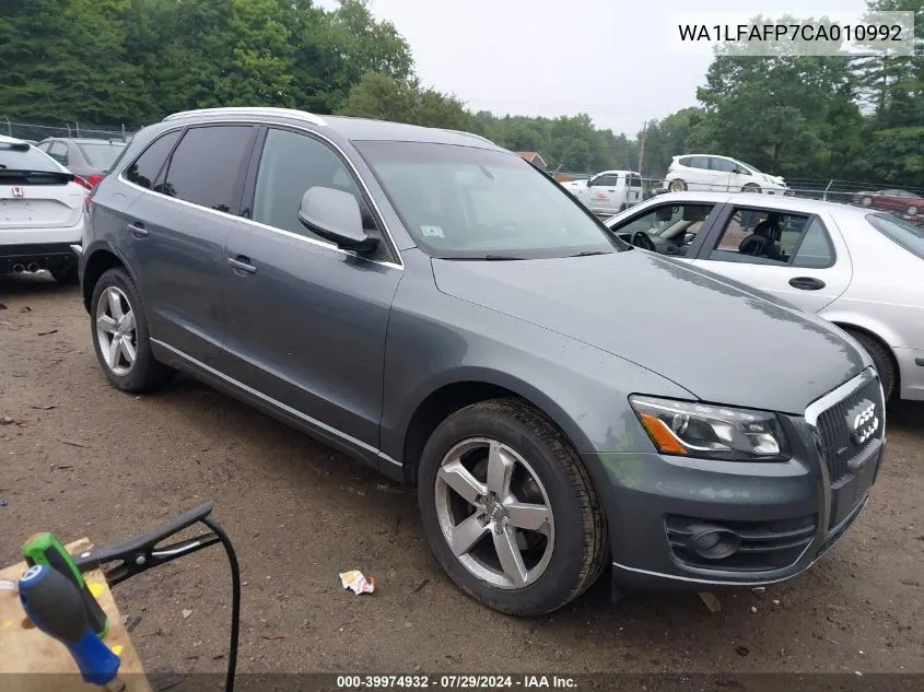 2012 Audi Q5 2.0T Premium VIN: WA1LFAFP7CA010992 Lot: 39974932