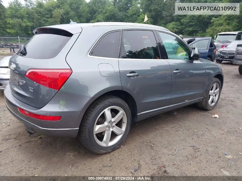 2012 Audi Q5 2.0T Premium VIN: WA1LFAFP7CA010992 Lot: 39974932