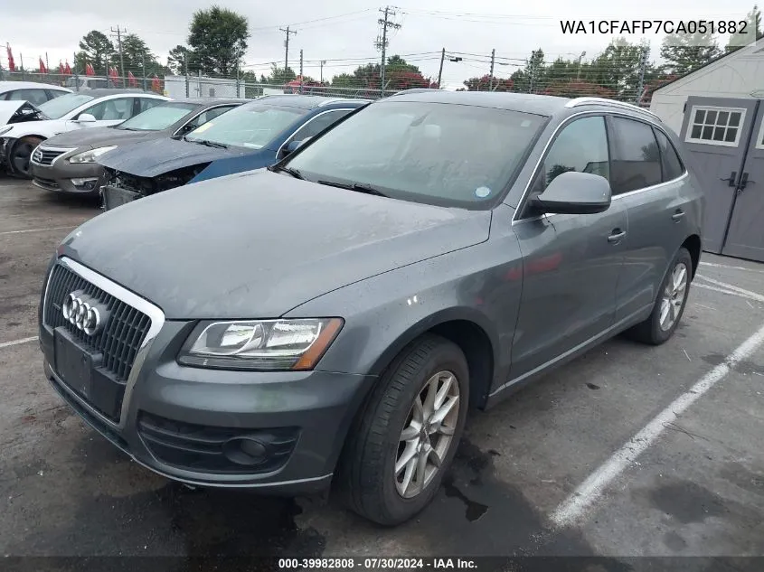 2012 Audi Q5 Premium VIN: WA1CFAFP7CA051882 Lot: 39982808