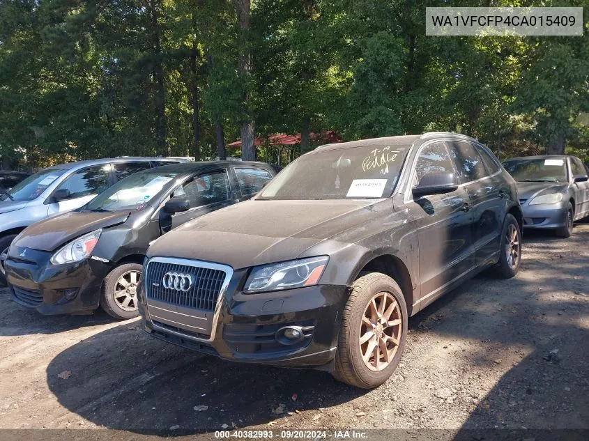 2012 Audi Q5 VIN: WA1VFCFP4CA015409 Lot: 40382993