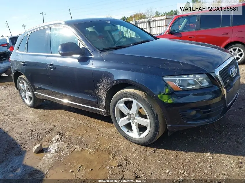 WA1LFAFP2CA136581 2012 Audi Q5 2.0T Premium