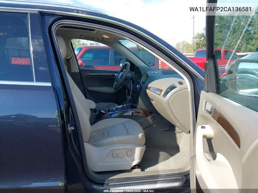 WA1LFAFP2CA136581 2012 Audi Q5 2.0T Premium